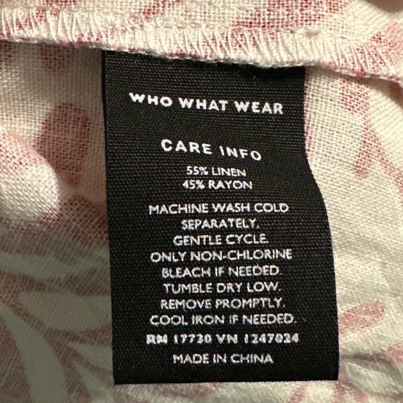 Who What Wear Women’s Red & Off White Linen Blend Sleeveless Ruffle Size  XL NWT - Picture 8 of 10